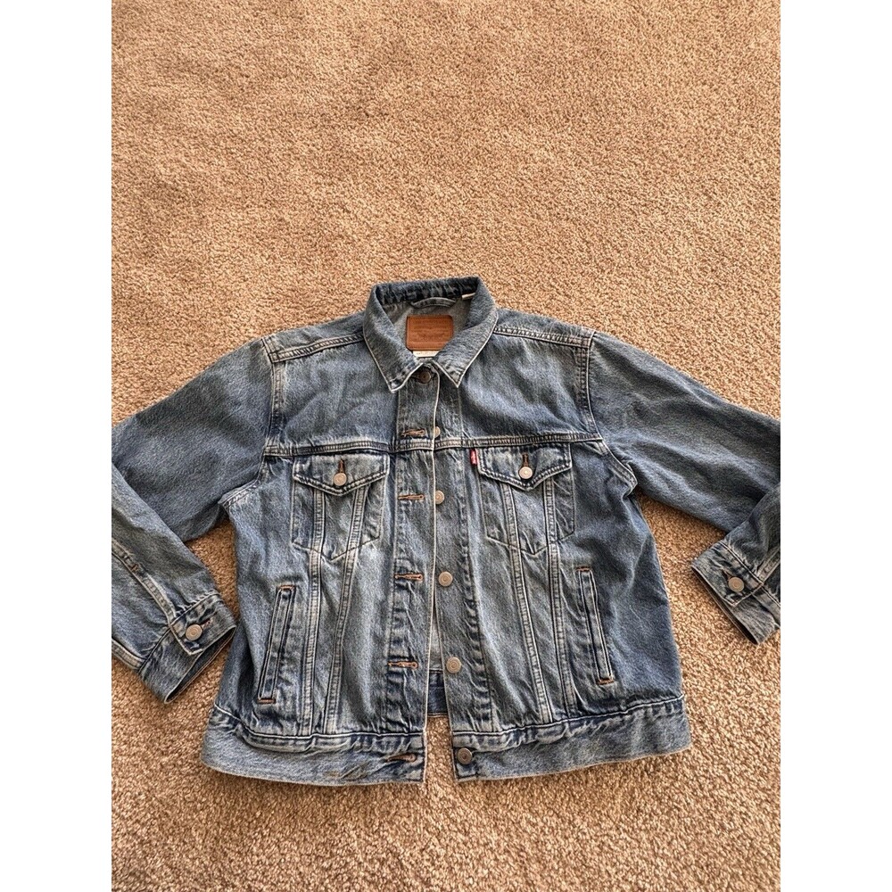 Levi’s Type III Trucker Jacket Blue Denim Size L Used No Flaws Smoke-Free
